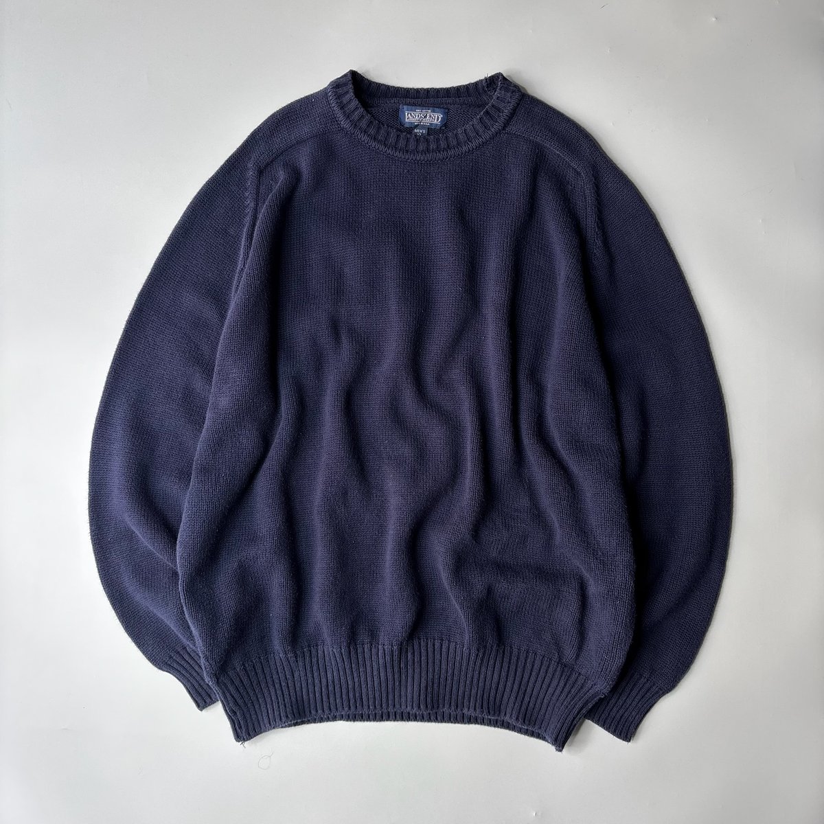90's Land's end cotton drifter sweater 