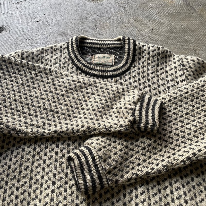80's L.L.Bean birds eye wool knit | sui & shara 80's L.L.Bean birds eye wool knit | sui & shara