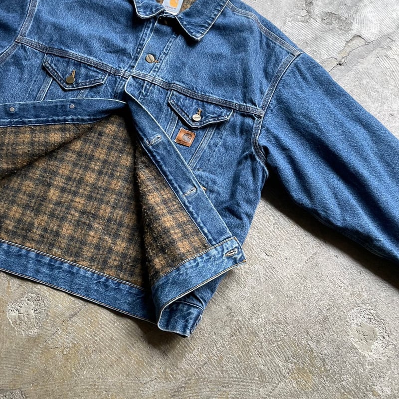 90s Carhartt trucker type denim jacket | sui & 90s Carhartt trucker type denim jacket | sui &