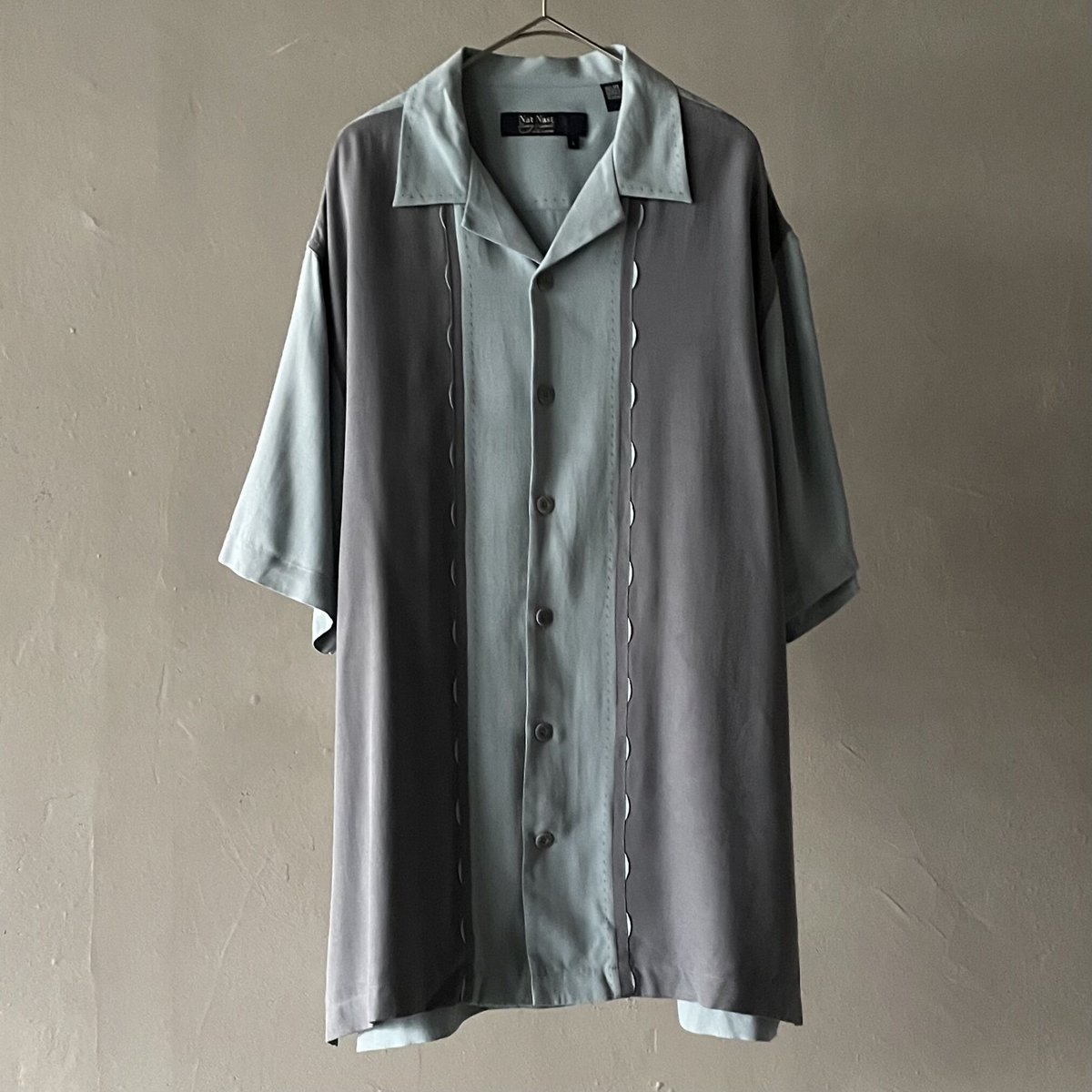 00s Nat nast bi color silk shirt | sui & shara