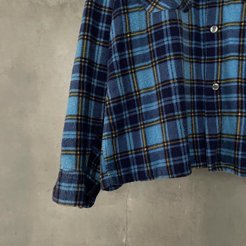 60s town craft print flannel shirt | sui & shara