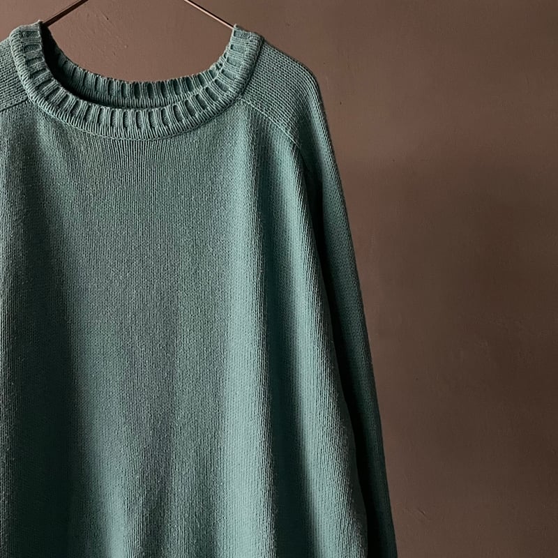 レアカラー 90s LAND'S END ドリフターニット ティファニーブルー 90s Lands' end drifter sweater ″Tiffany″ | sui