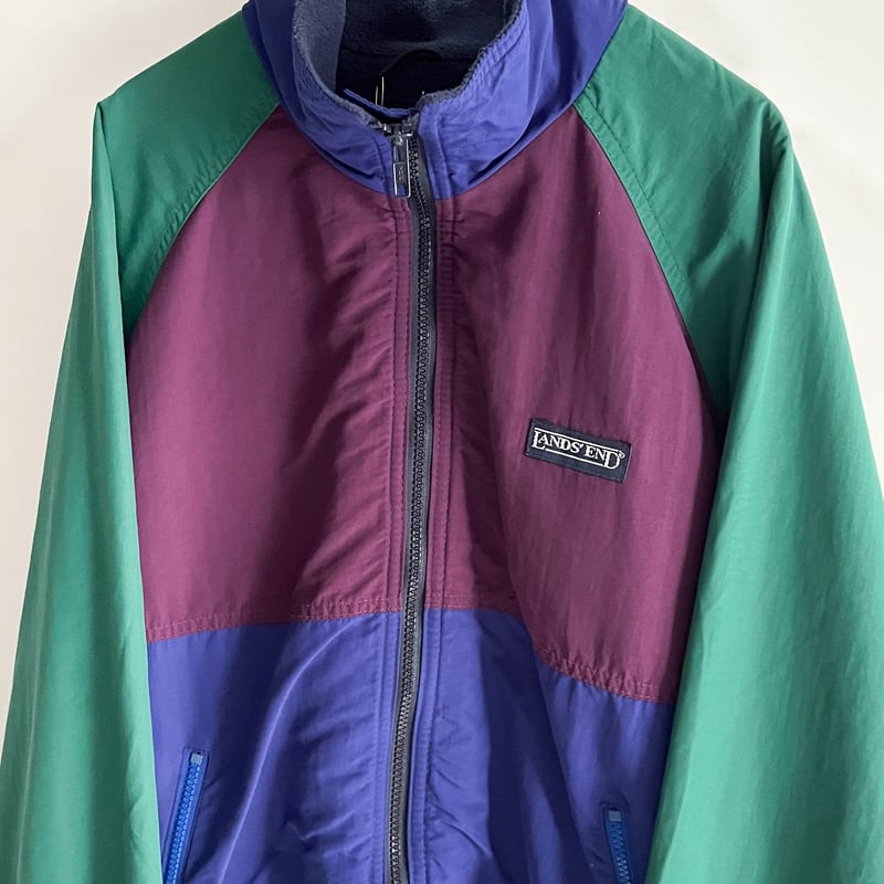 90s LAND'S END crazy pattern zip up jacket | su 90s LAND'S END crazy pattern zip up jacket | su