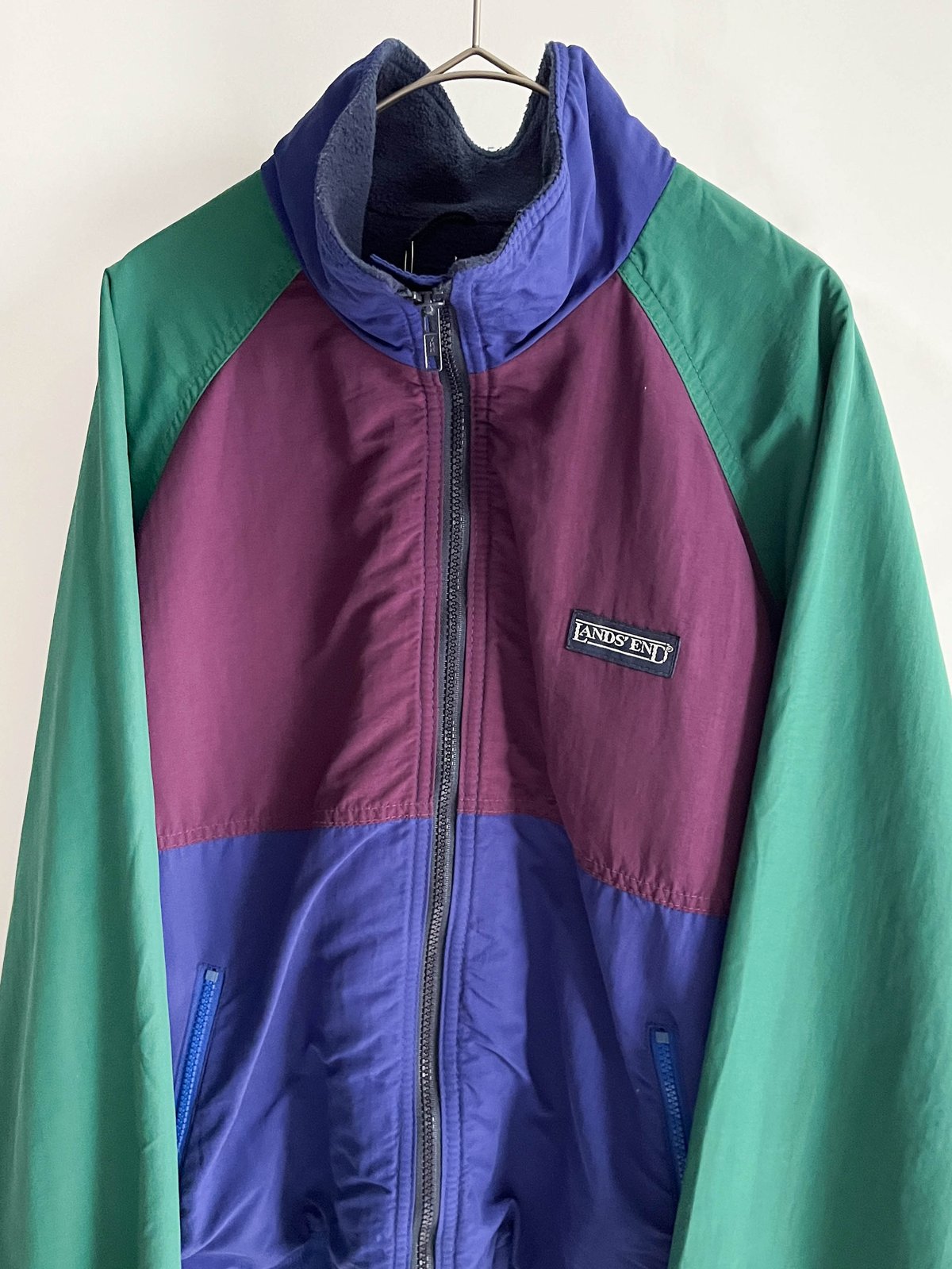 90s LAND'S END crazy pattern zip up jacket | su 90s LAND'S END crazy pattern zip up jacket | su