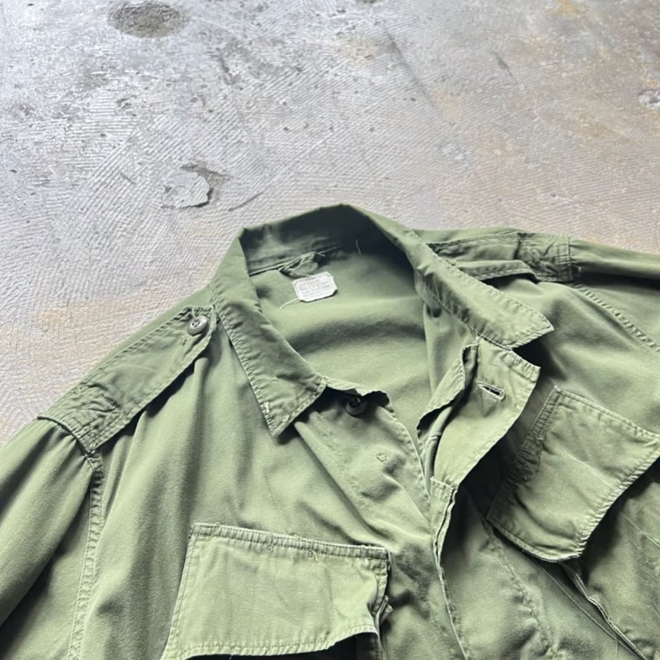 60s ジャングルファティーグジャケット 2nd MR　USARMY ミリタリー 60s US ARMY Jungle Fatigue Jacket 2ndタイプ ジャングルフ