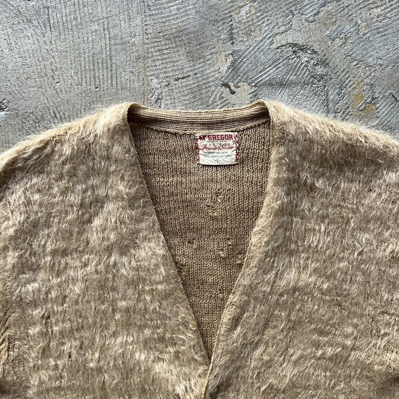 60s Mcgregor ''Powder Snow'' shaggy mohair kni 60s Mcgregor ''Powder Snow'' shaggy mohair kni