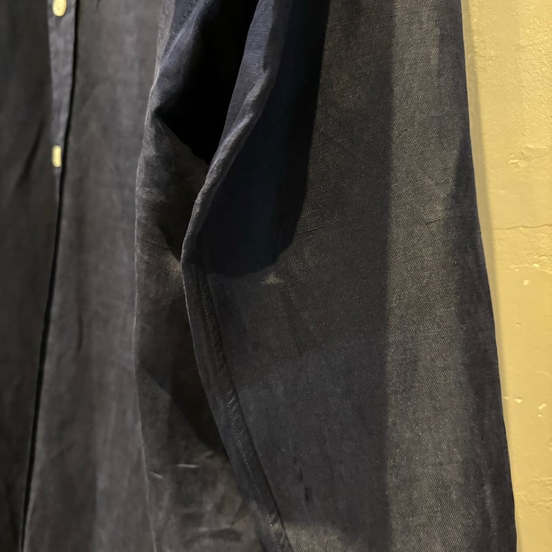 90s Ralph lauren silk×linen BD shirt “BLAKE” | 