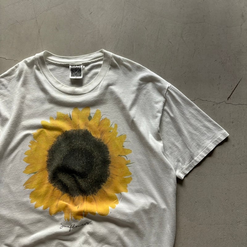 90s MAZE sunflower print tee | sui & shara