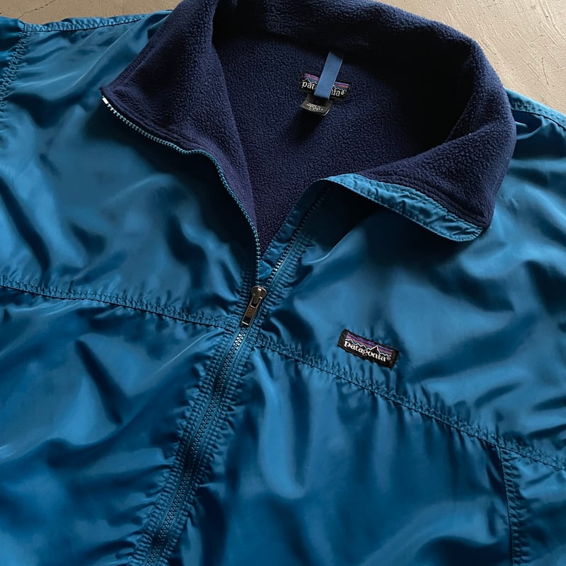 め*ら様 XL Patagoniaパタゴニアシェルドキャプリーンジャケットブライ POST JUNK / '89 PATAGONIA Emerald Green Shelled Capilene