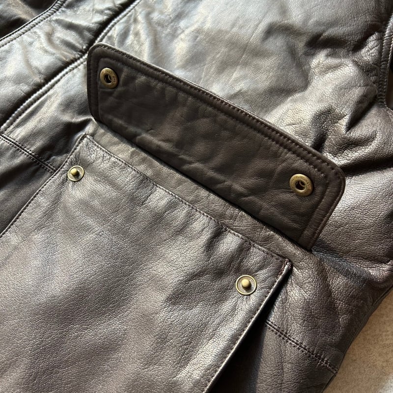 Eddie Bauer レザーダウンベスト 80s 90s 80s〜Eddie Bauer leather down vest | sui & shara