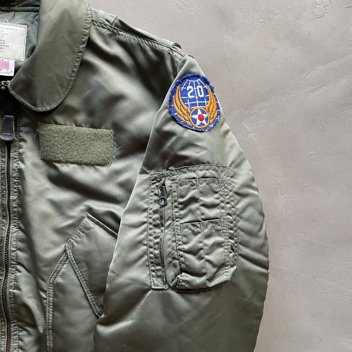 アヴィレックス/90Sヴィンテージ/CWU-55P/USA/裏アクションプリーツ 90s Avirex CWU-55P flight jacket | sui & shara