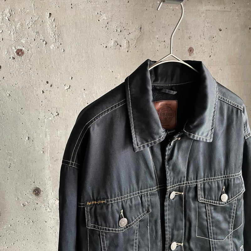 00s GAP blue jeans nylon tracker type jacket |