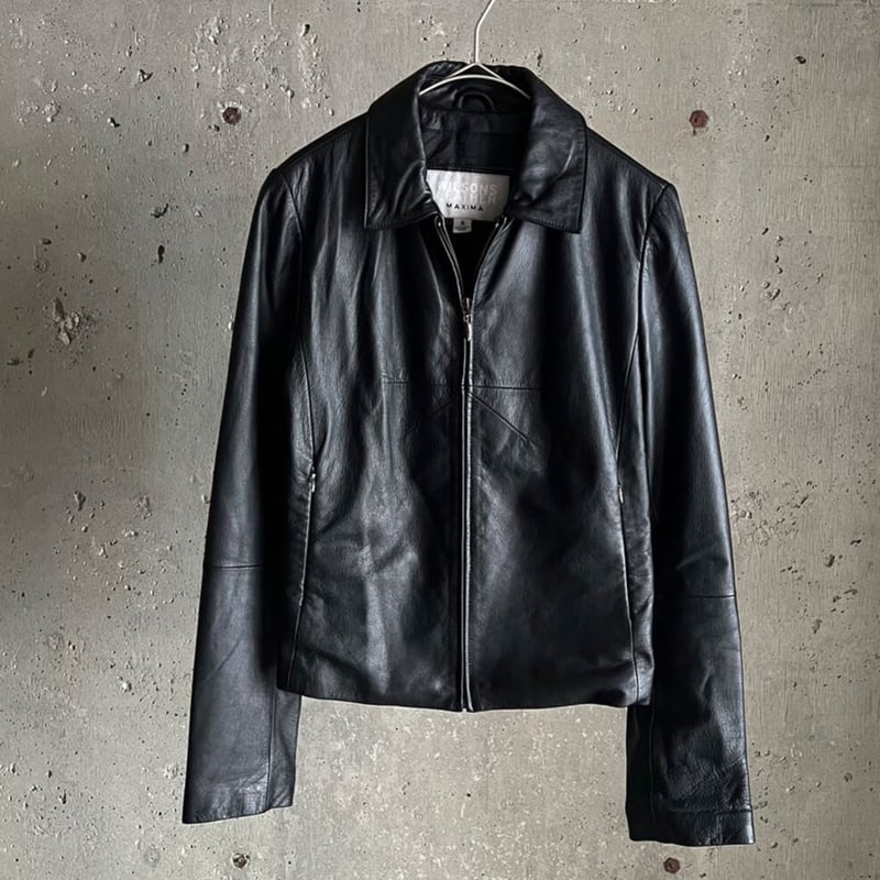 90s Wilson zip up leather jacket | sui & shara 90s Wilson zip up leather jacket | sui & shara