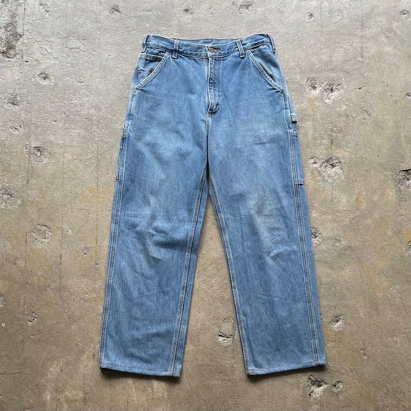 パンツ 00s carhartt wide denim pants paint y2k Carhartt 00s Vintage 5Pocket Denim Jeans W32 L36 Y2K Blue
