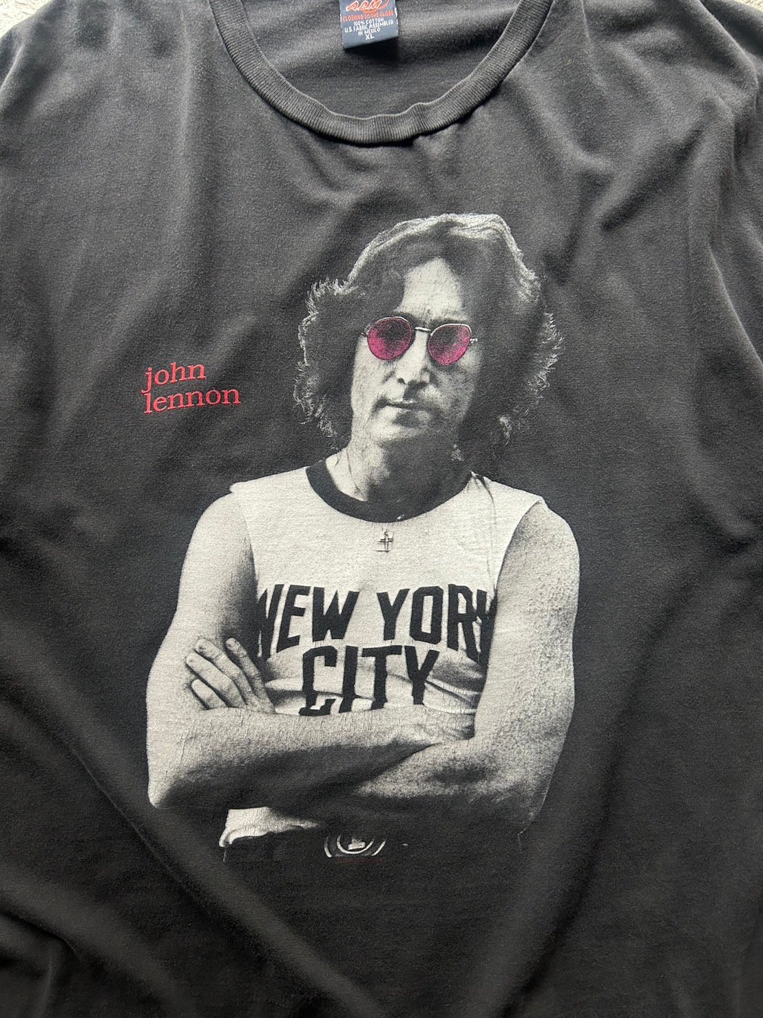 90s ジョンレノン TEE XL ビートルズ 90s John Lenon ジョンレノン フォトTシャツ XL ビートルズ