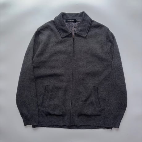 90's~ Wool/Acrylic knit zip-up jacket