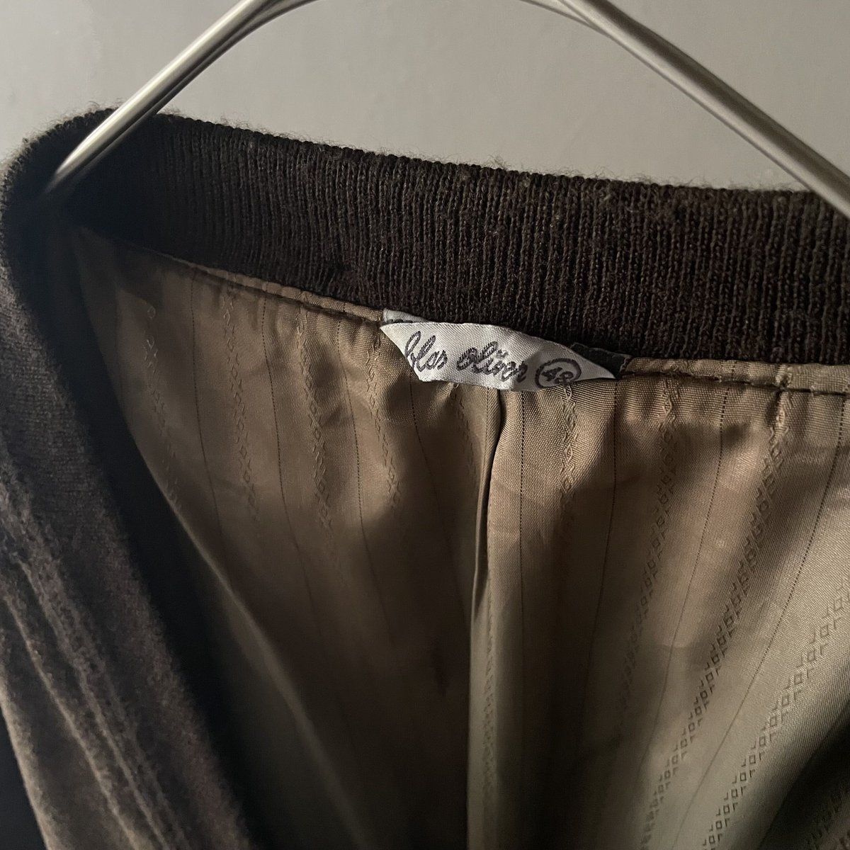 90s〜 Blas oliver leather cardigan Made in Spain
