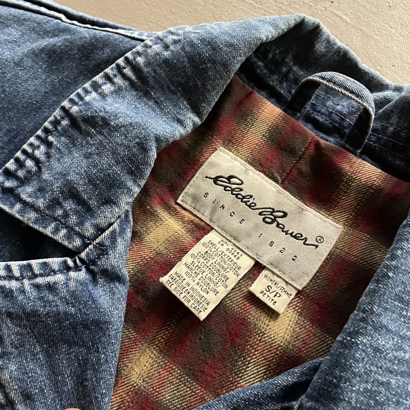 eddie bauer エディバウアー 90s カメラマンジャケット 製品染め