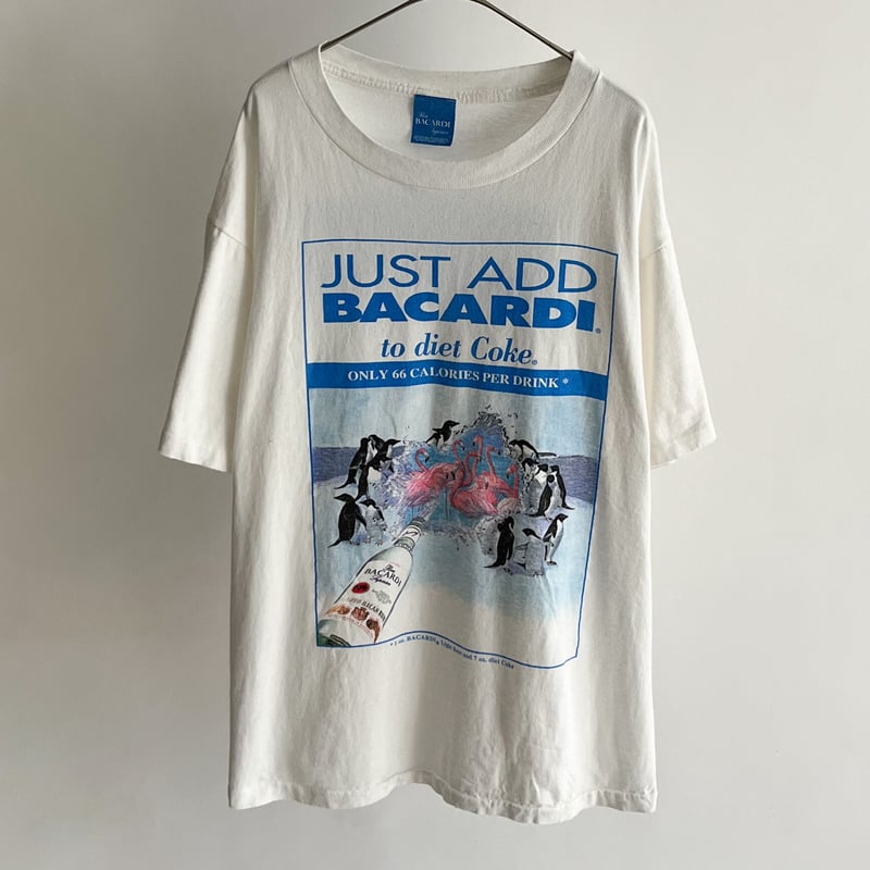 90s JUST ADD BACARDI print T-shirt | sui & shara