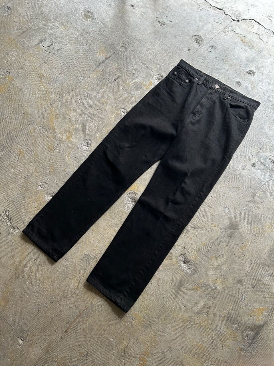 神サイズ 90s Levis 505 ブラック デニム W34 L30 90's Levi's 505 ブラックデニムパンツ “W34 L30 / MADE IN