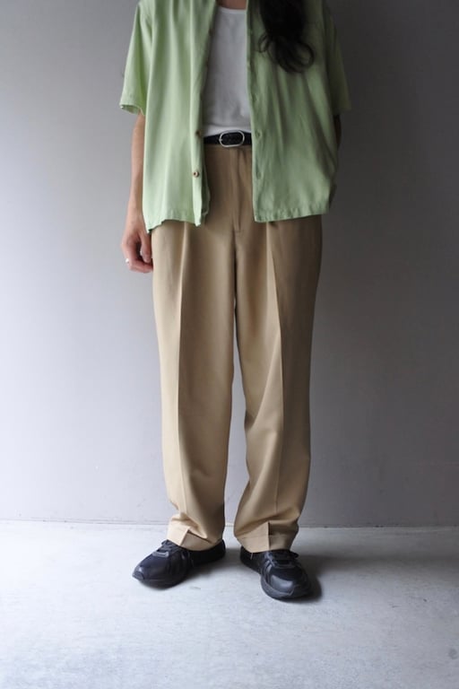 Perry ellis 2tuck polyester slacks｜ペリーエリス
