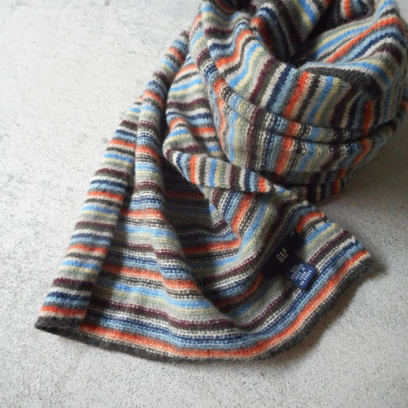 ワンアパ / mohair mulch border muffler 90's Gap mulch boarder muffler | sui & shara