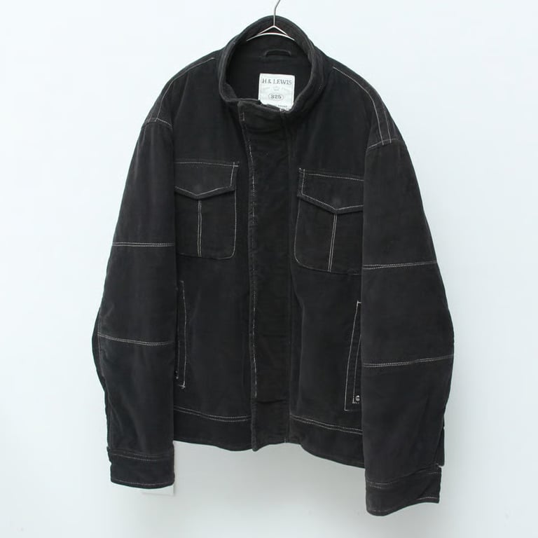 00s Stitch design stand collar jacket