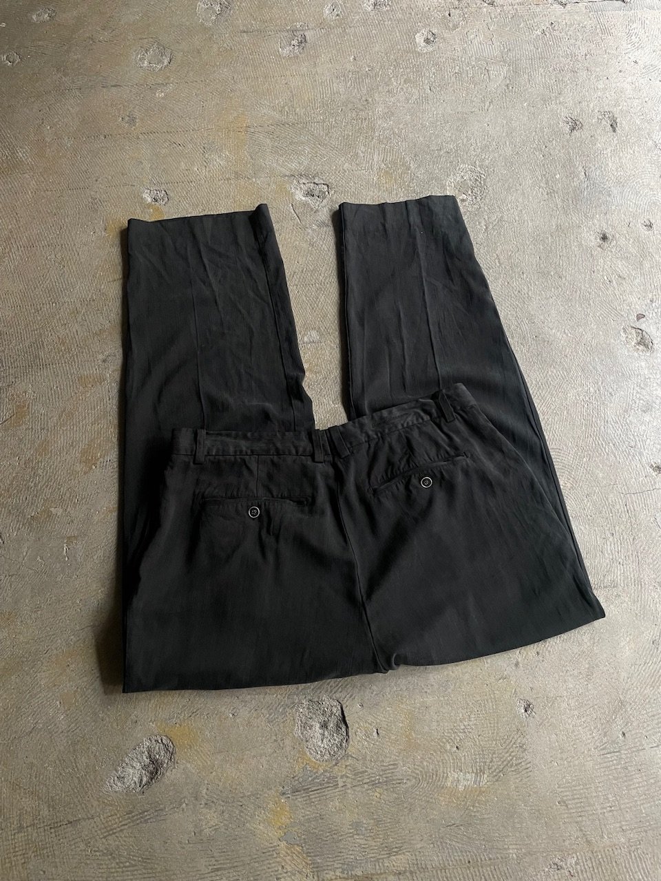 90s bahama 黒 シルク100% スラックス レーヨン ギャバ 90's Tommy bahama silk slacks | sui & shara