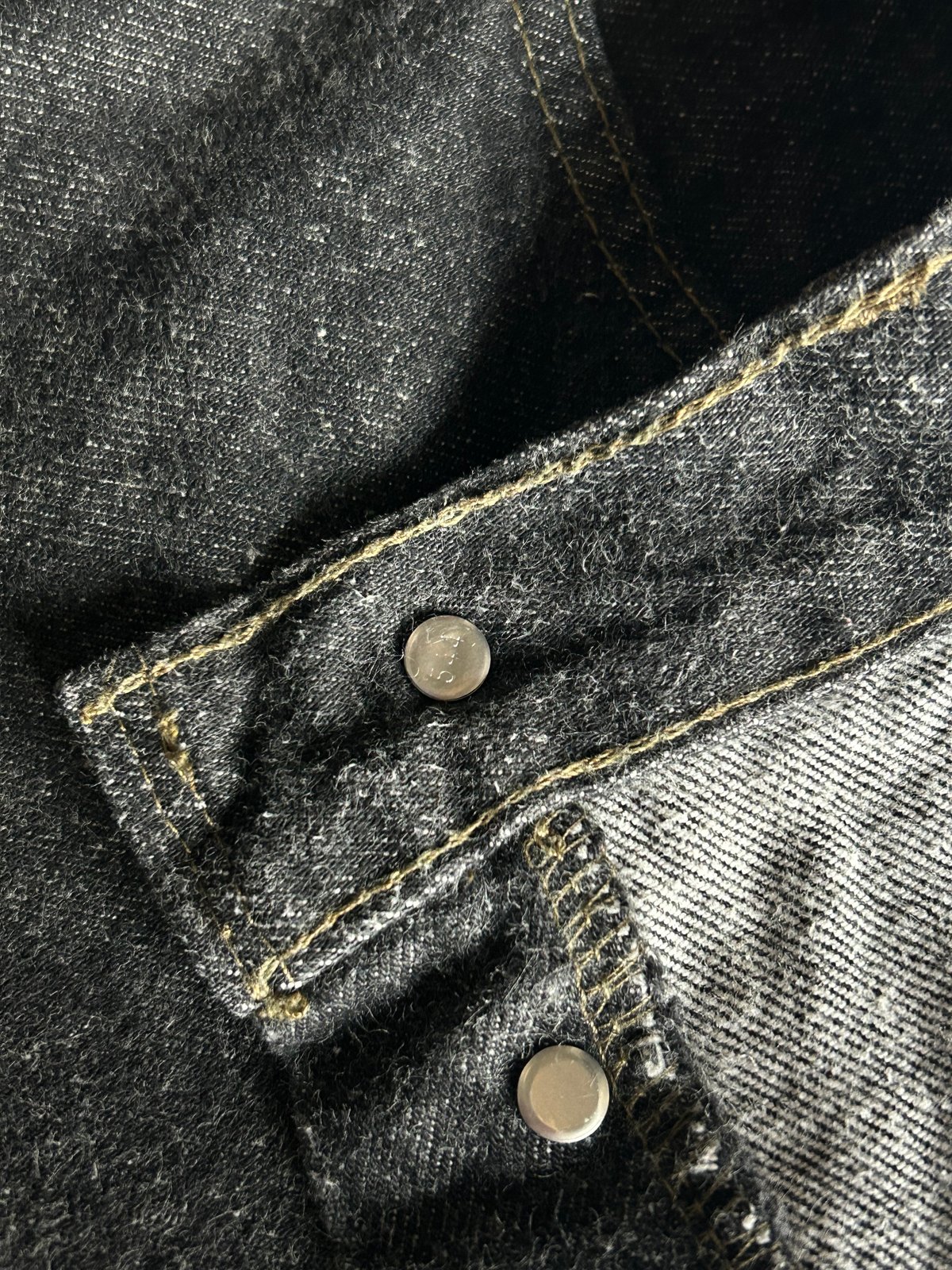 90's Levi's 501 yarn-dyed black denim pants | s