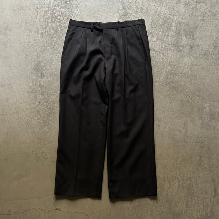 タックパンツ（summer wool stripe 2tuck slacks）