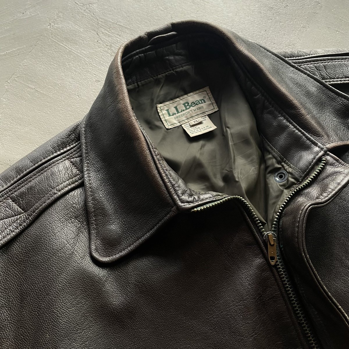 80s~ L.L.Bean A-2 type leather flight jacket | 80s~ L.L.Bean A-2 type leather flight jacket |