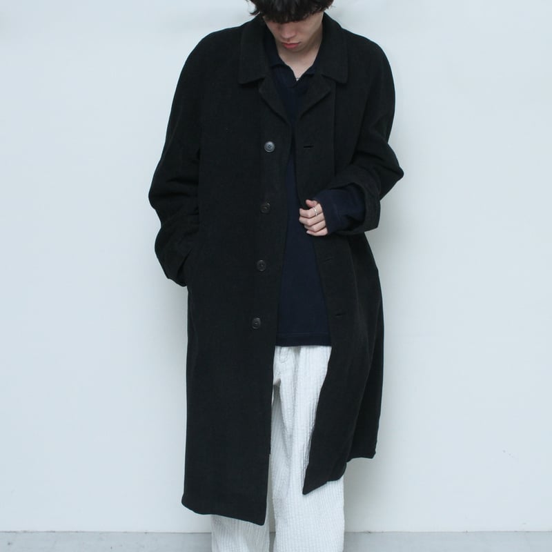 ジャケット・アウター 90s archive Italy long balmacaan coat 90s Melton wool balmacaan coat | sui & shara