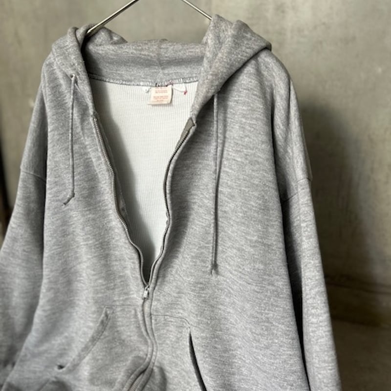 90s double face zip up hoodie made in USA | su