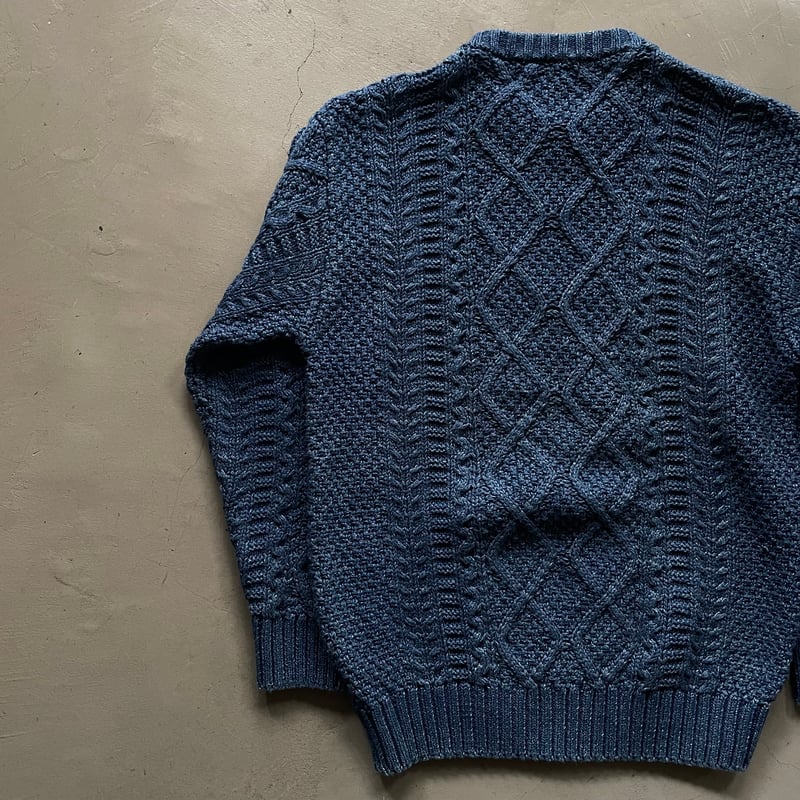 90s〜 Michael ross indigo knit sweater | sui & s