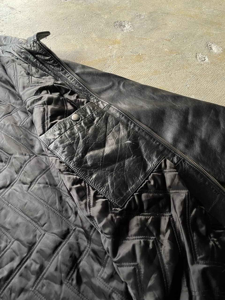 90s GAP leather zip up jacket | sui & shara