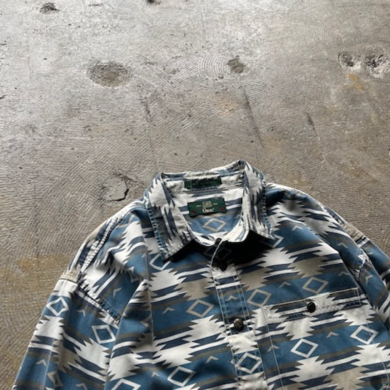 トップス 90's ORVIS cotton S/S print shirt M トップス 90's ORVIS cotton S/S print shirt M Vintage 1990's