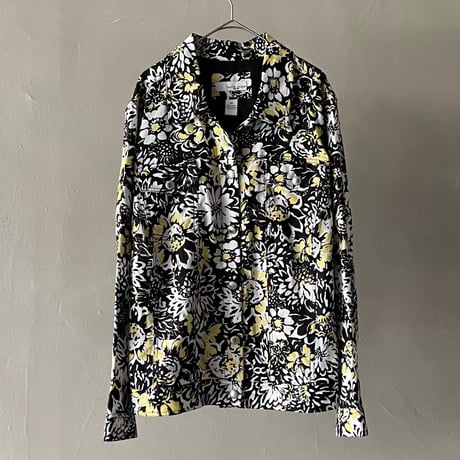 Lucy&laurel flower pattern linen jacket