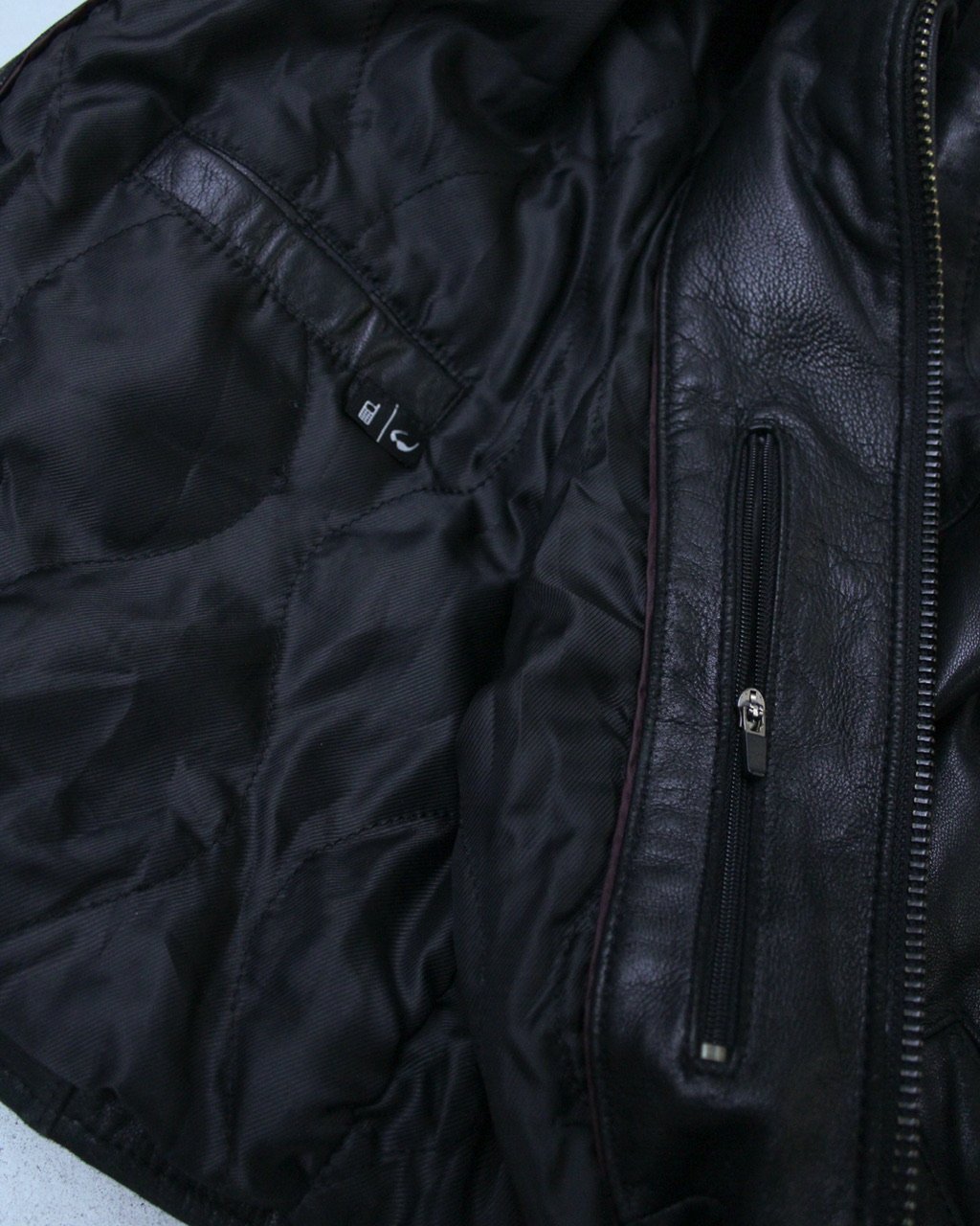 【最終値下】dockers ラムレザージャケット　90s 00s レザーブルゾン 90s DOCKERS ドッカーズ 高品質 ラム レザー ジャケット 黒 L