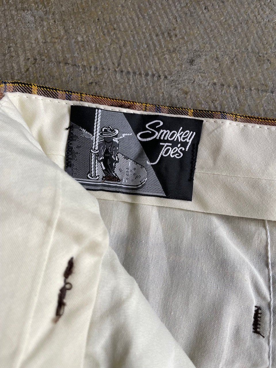 90's Smokey Joe's plaid pattern wide straight s