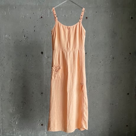 90s linen camisole dress