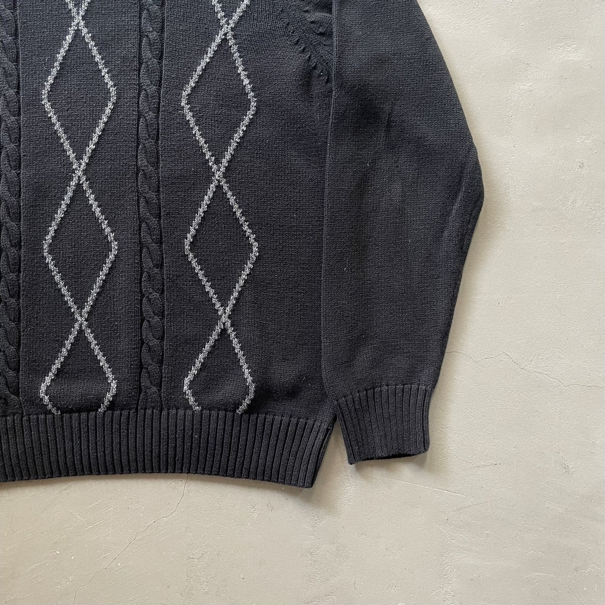 90s Geoffrey beene switching design cotton knit...