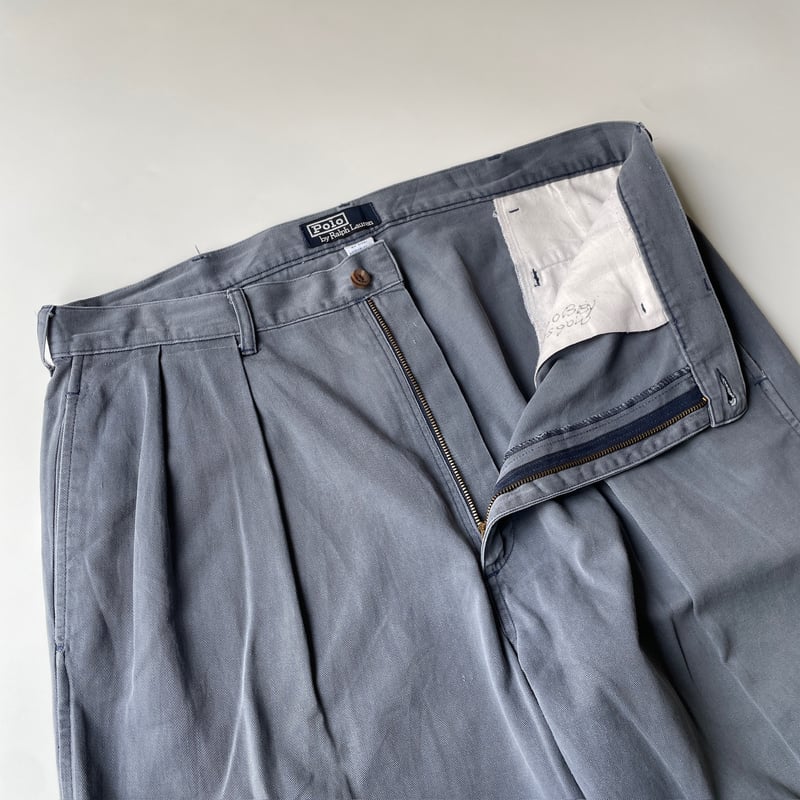 【神サイズ】90s- Polo Ralph Lauren 2tuck chino 90s Ralph Lauren 2tuck chino pants | sui & shara