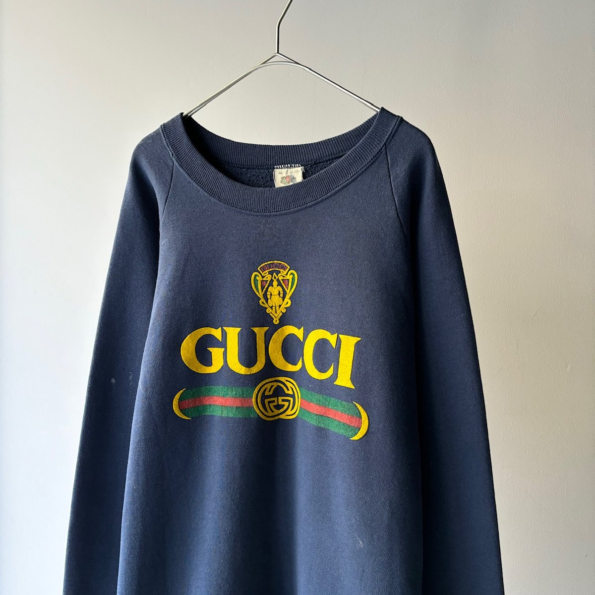 90s Gucci bootleg logo print sweat shirt | sui 90s Gucci bootleg logo print sweat shirt | sui