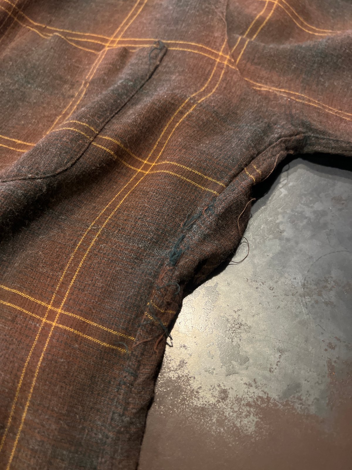 60s Van Heusen rayon ombre check shirt | sui &