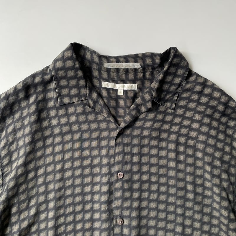 90's Perry Ellis silk open collar shirt | sui &
