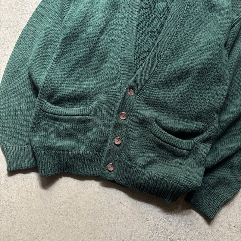 【EDDIE BAUER】90s ローゲージ ニットカーディガン アースカラー 90年代 Eddie Bauer エディーバウアー ステッチニットシャツ