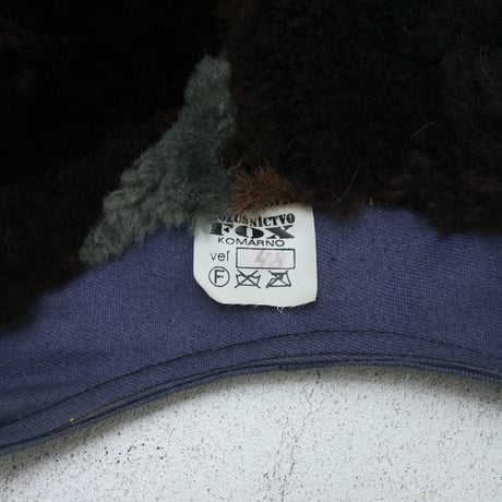90s design work vest with fur lining