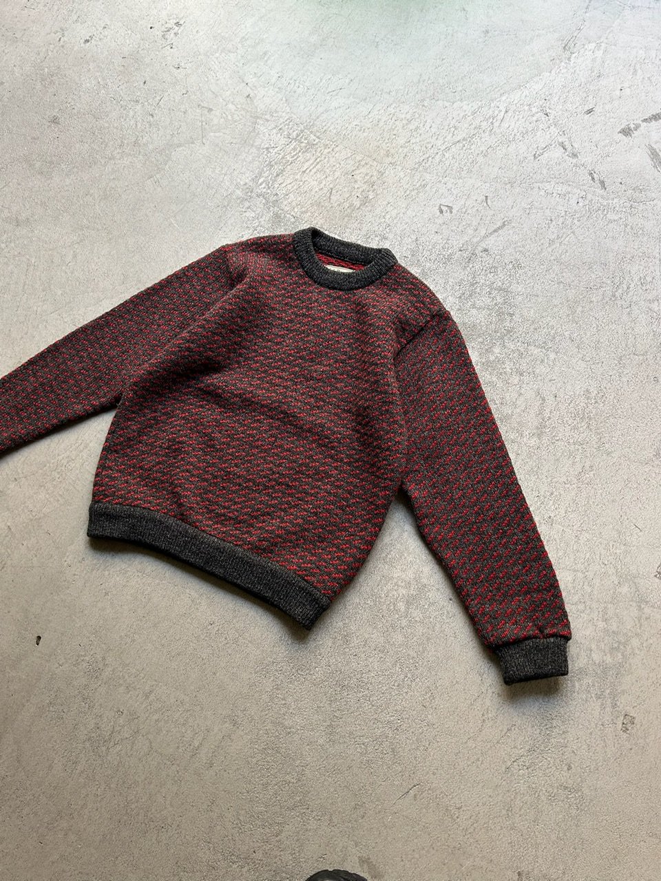 80s L.L.Bean birds eye knit sweater | sui & shara