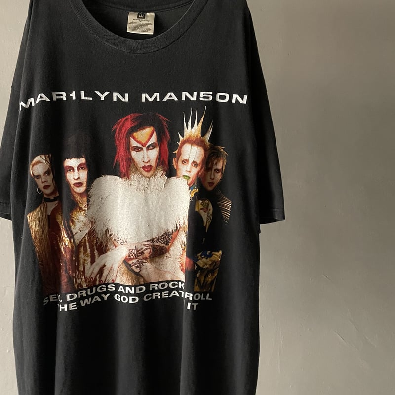 90s Marilyn manson“ Rock Is Dead”tour music tee...