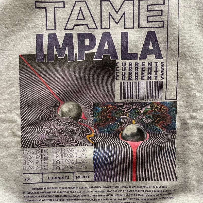 Tame impala sweat shirt ″Currents″ | sui & shara
